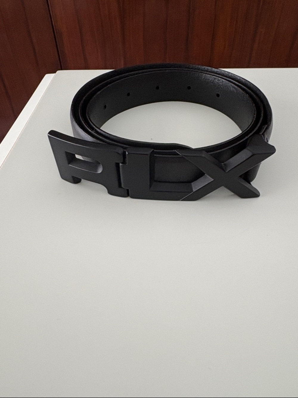 RLX Ralph Lauren Golf Black Leather Men's Belt with Matte Buckle Sz 36 NWOT
